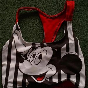 Mickey Mouse sports bra size medium